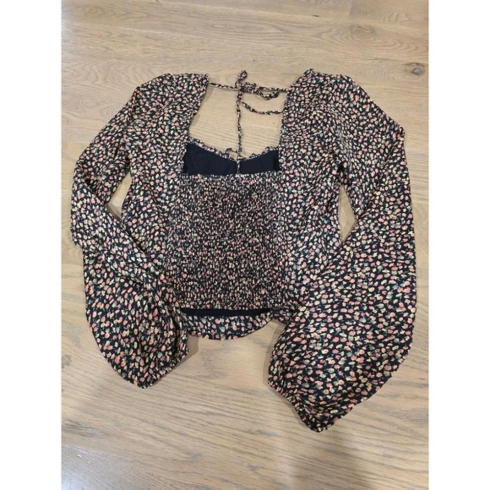 Abercrombie and Fitch‎ Top Black Size XS Sweetheart Puff Sleeve